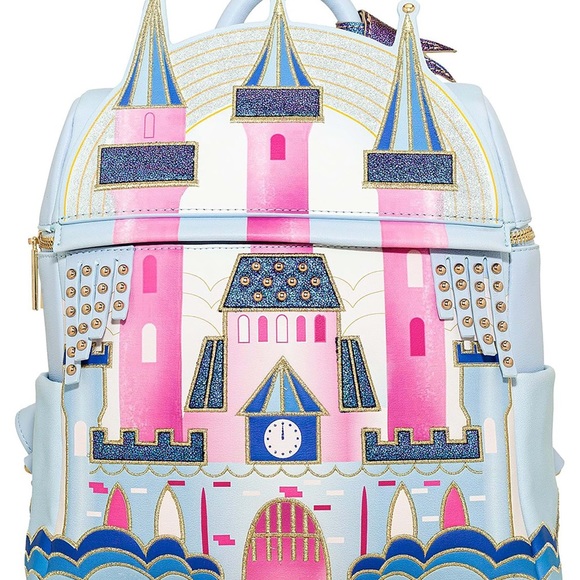 Disney Danielle Nicole Sleeping Beauty Castle Backpack Bag Disneyland paris - Picture 5 of 8